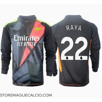 Arsenal David Raya #22 Portiere Maglia Gara Terza Repliche 2024-25 Maniche Lunghe